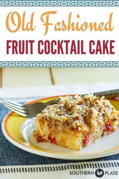 Old Fashioned Fruit Cocktail Cake - Southern Plate -   20 cake Fruit deserts ideas