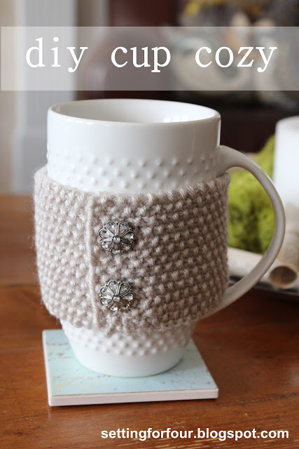 DIY Cup Cozy - Knit Mug Cozy Tutorial -   20 knitting and crochet Patterns cup cozies ideas