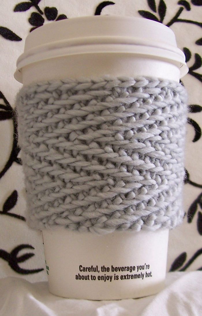 Herringbone Knitting Patterns -   20 knitting and crochet Patterns cup cozies ideas
