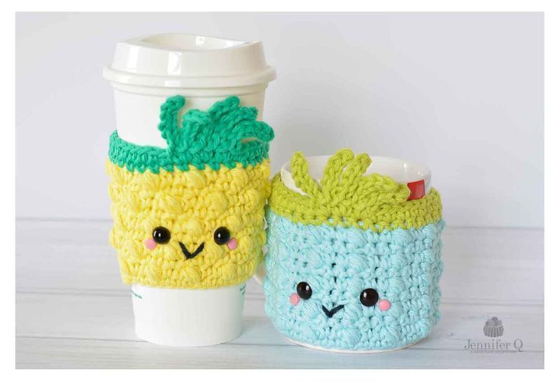Sweet Pineapple Ideas -   20 knitting and crochet Patterns cup cozies ideas