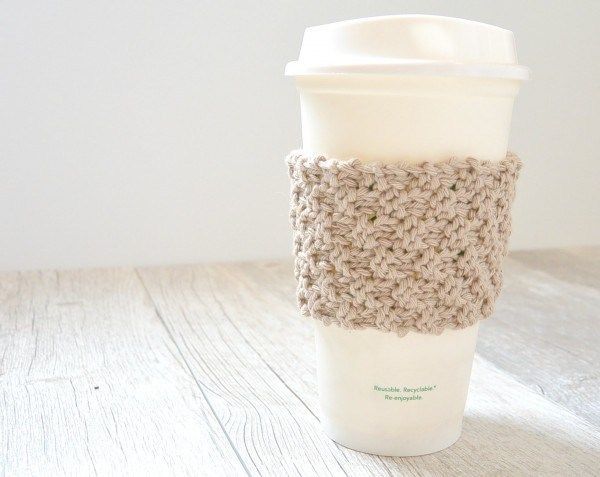 Knit a Super Simple Coffee Cup Cozy -   20 knitting and crochet Patterns cup cozies ideas