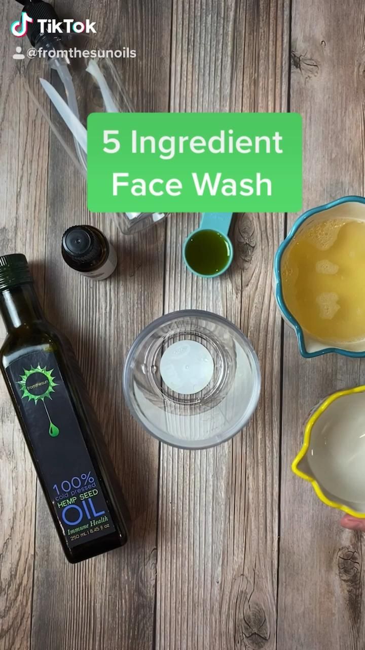 5 Ingredient Face Wash -   21 skin care Face sleep ideas