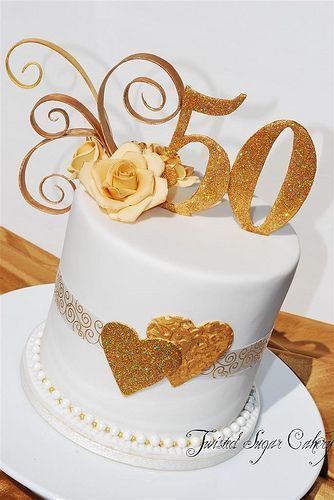 50th Wedding Anniversary -   8 cake Wedding anniversary ideas