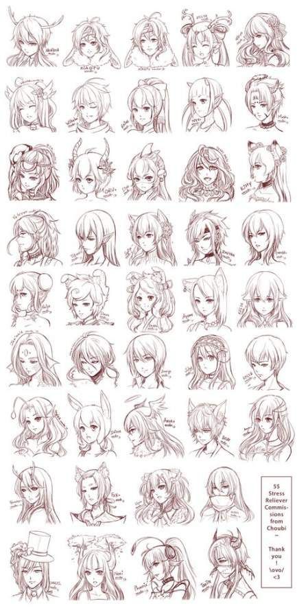 37 Ideas Drawing Anime Faces Hairstyles Deviantart -   8 hairstyles Drawing anime ideas