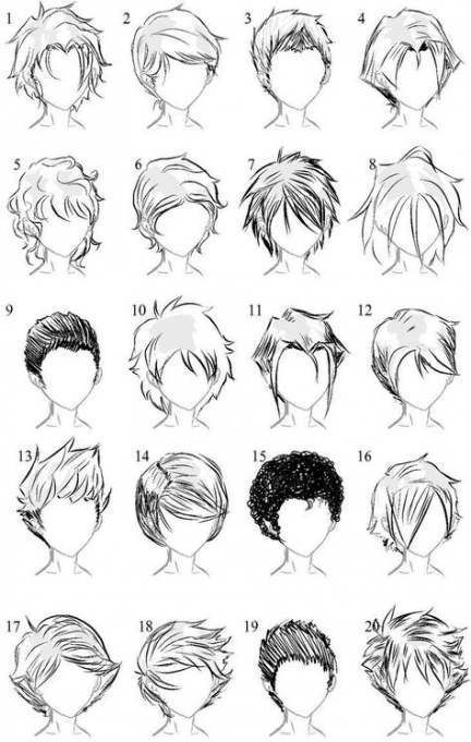8 hairstyles Drawing anime ideas