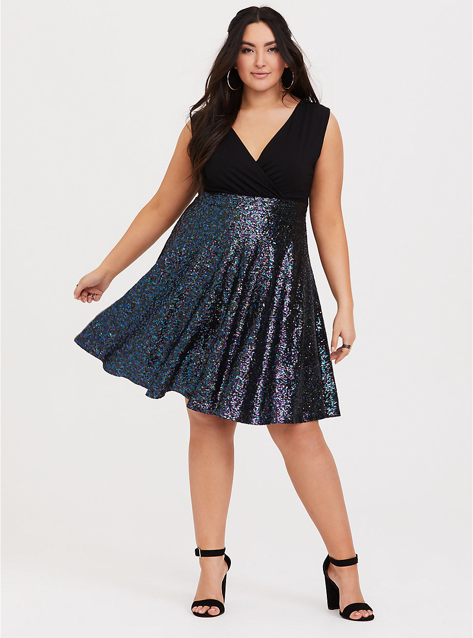 Special Occasion Black Sequin Skater Dress -   12 dress Skater outfit ideas