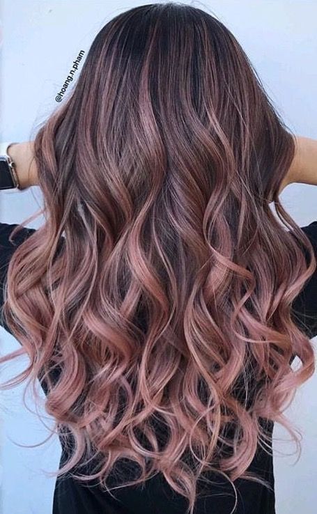 Rose Gold Hair - lilostyle -   12 hair Rose Gold make up ideas