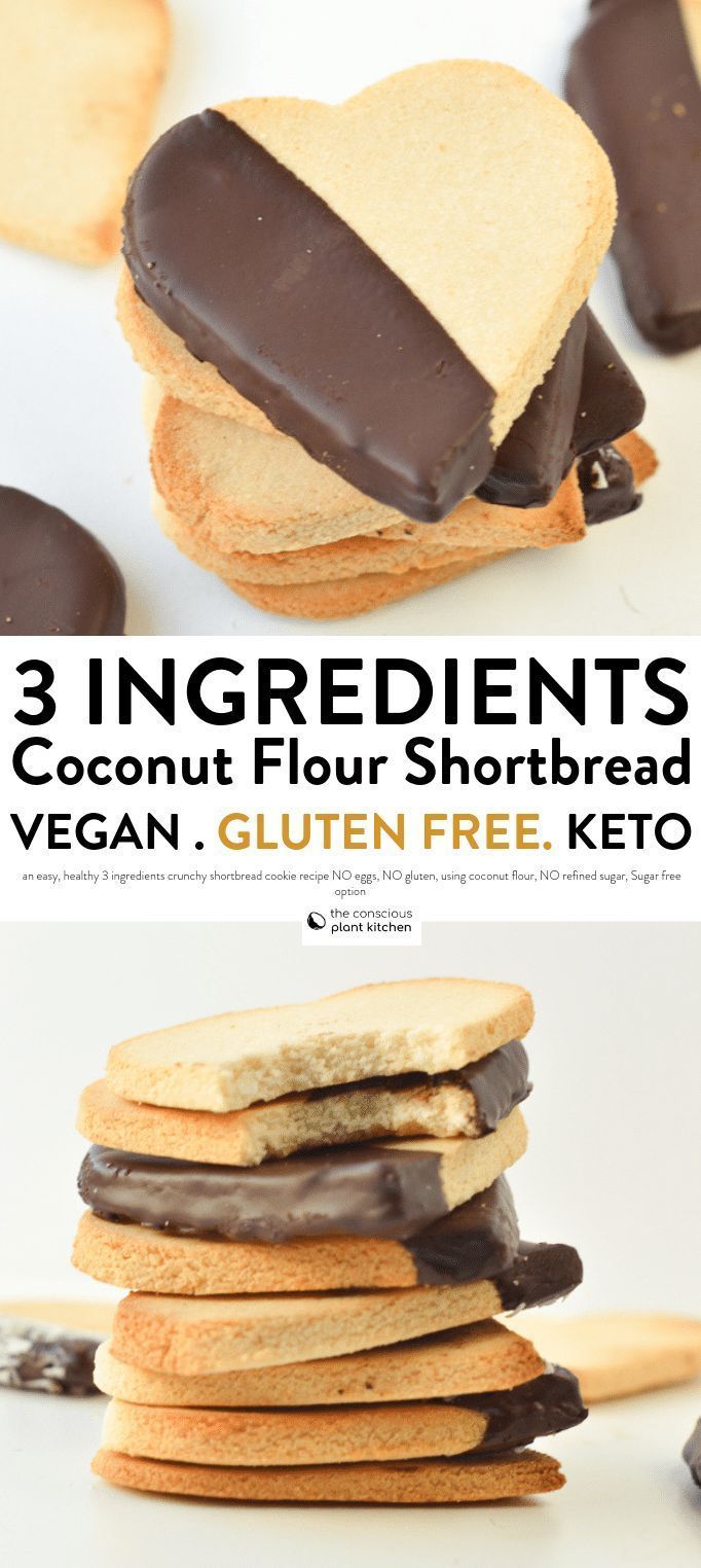Vegan Coconut Flour Shortbread cookies -   13 diet Paleo 3 ingredients ideas