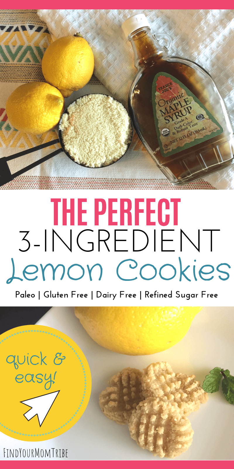 The Perfect 3-Ingredient Lemon Cookies (Quick, Easy, & Healthy!) -   13 diet Paleo 3 ingredients ideas