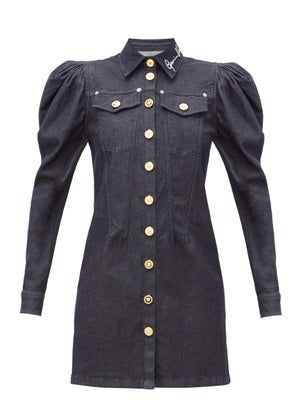 Patchwork denim trench coat  | Junya Watanabe | MATCHESFASHION US -   13 dress Mini denim jackets ideas