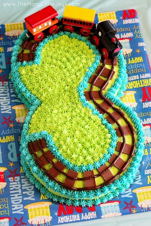 8 Fantastic DIY Birthday Cakes for Boys - The Many Little Joys -   13 train cake For Boys ideas