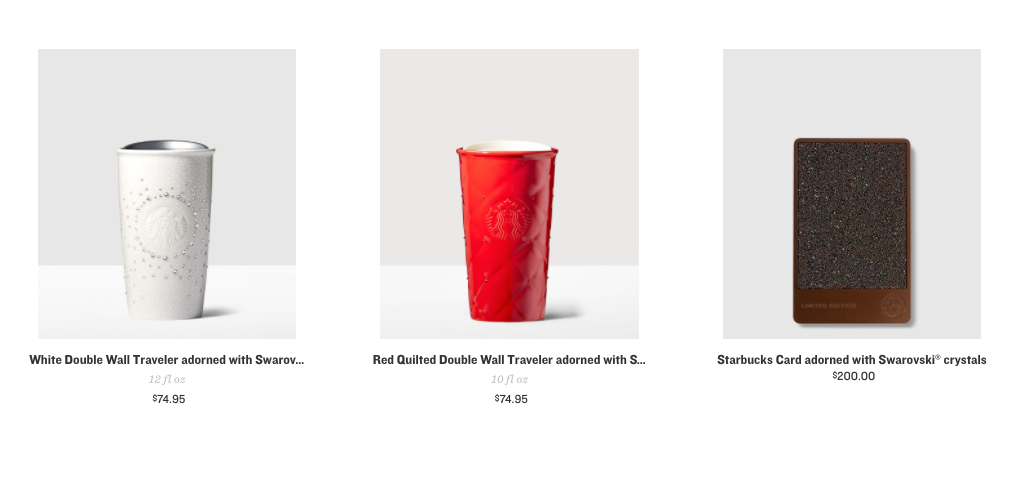 Starbucks Releases Limited-Time, Swarovski Crystal Gift Cards -   14 holiday Design swarovski crystals ideas