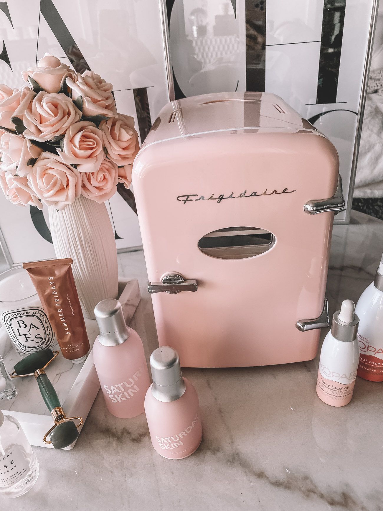 Skincare Fridge Essentials - Do You Have One Yet? - BLONDIE IN THE CITY -   14 skin care Aesthetic products ideas