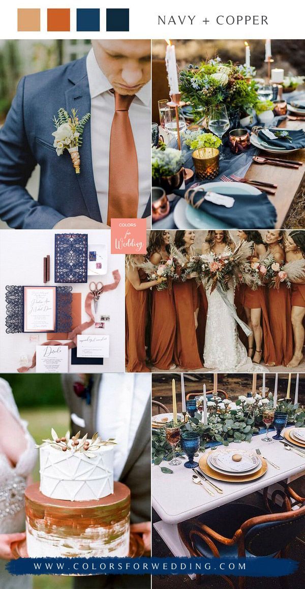 Top 10 Navy Blue Wedding Color Combo Ideas | Colors for Wedding -   14 wedding Blue navy ideas