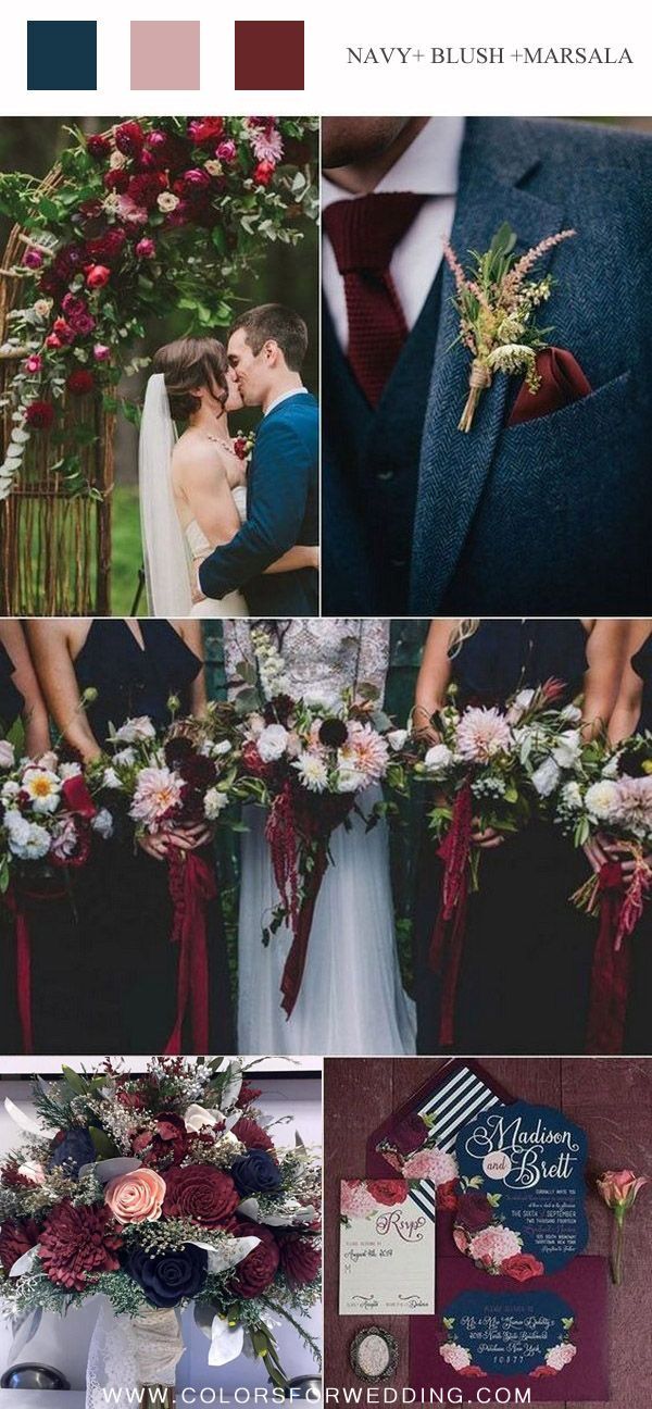 Top 20 Fall Wedding Color Ideas for 2020 -   14 wedding Blue navy ideas