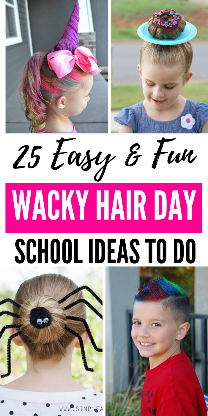 Wacky Hair Day Ideas for School -   15 hair DIY for school ideas
