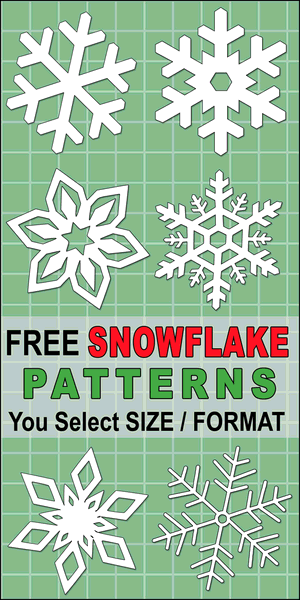 Snowflake Templates (Printable Stencils and Patterns) -   15 holiday DIY templates ideas