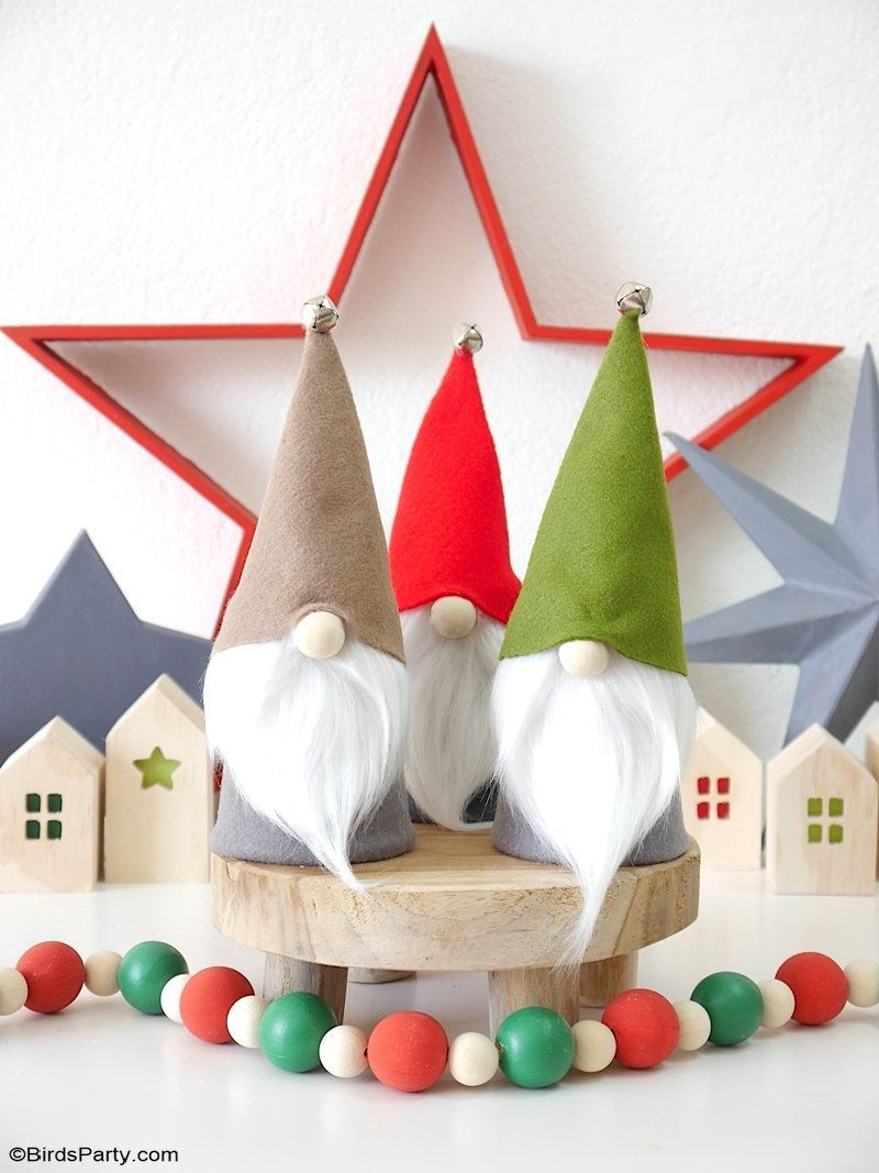 Party Ideas | Party Printables Blog: DIY No-Sew Christmas Gnomes with FREE Templates -   15 holiday DIY templates ideas