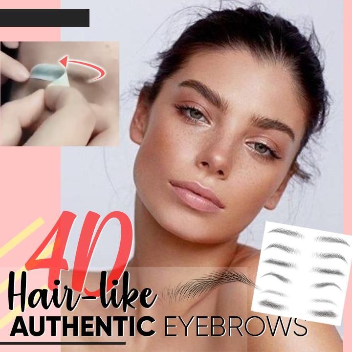 4D Hair-like Authentic Eyebrows -   15 makeup Face contouring ideas