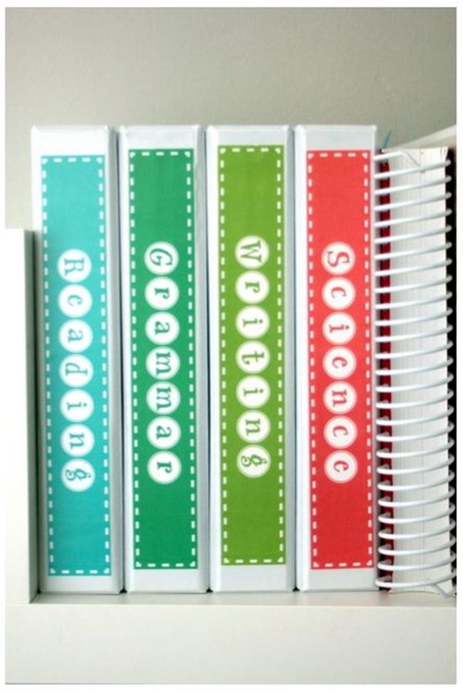 Subject Binder Spine Labels – Free Printable -   15 subjects Labels diy ideas