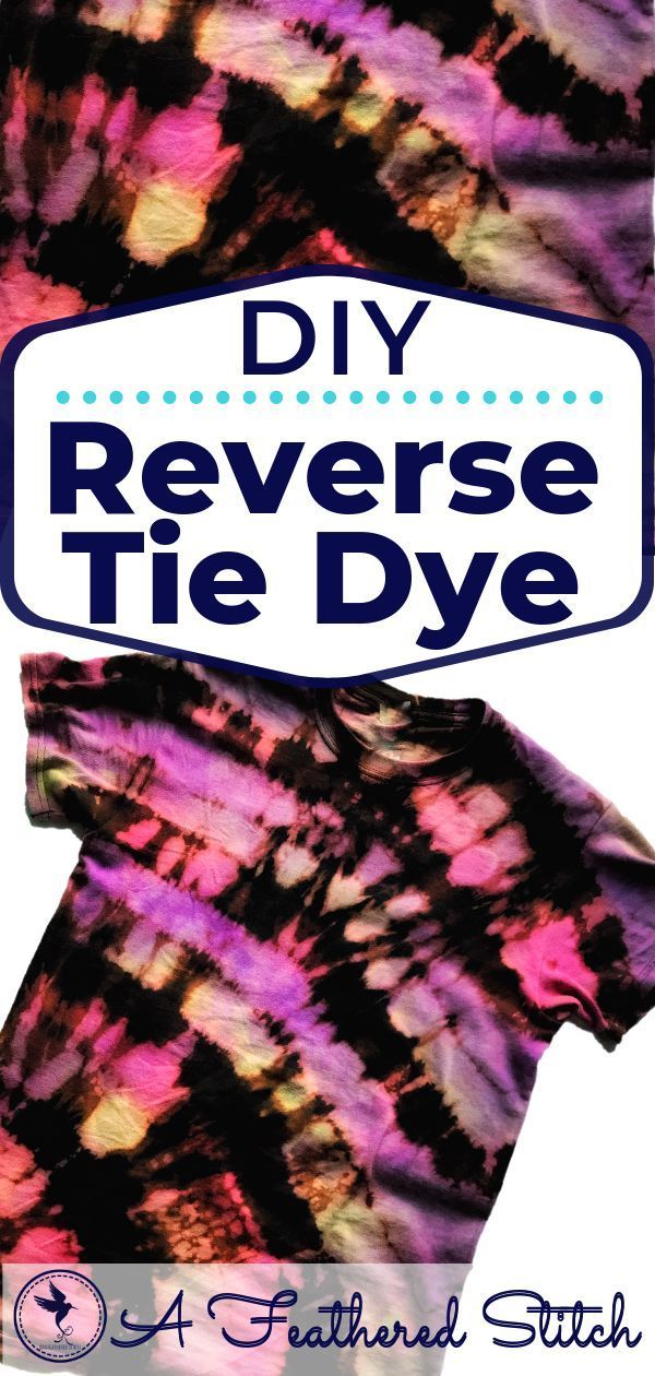 Reverse Tie Dye Tutorial -   16 DIY Clothes Bleach tye dye ideas