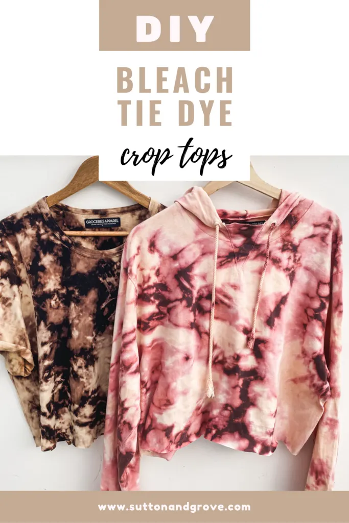 How to Make Bleach Tie Dye Crop Tops -   16 DIY Clothes Bleach tye dye ideas