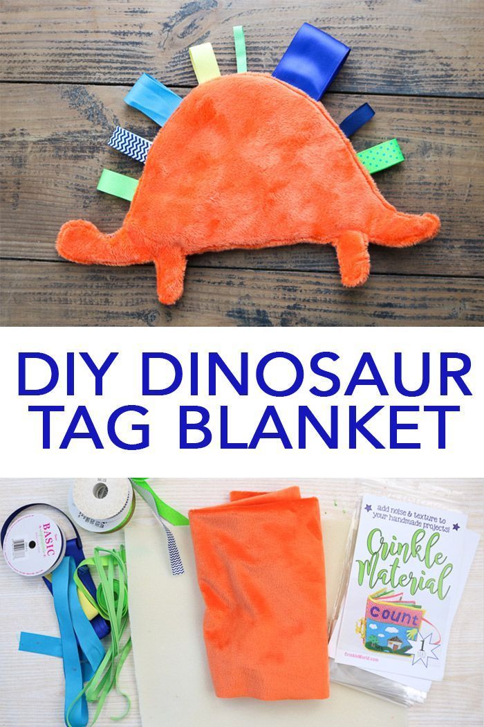 Baby Tag Blanket in a Dinosaur Shape -   16 diy projects Baby thoughts ideas