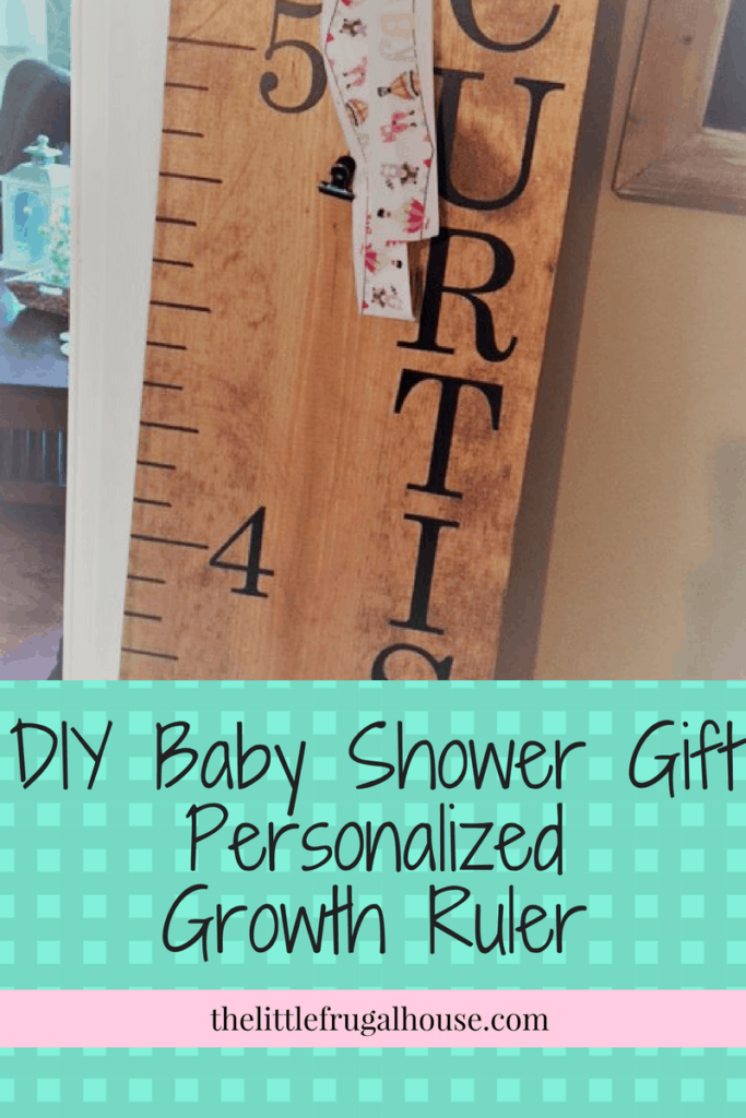 DIY Baby Shower Gift - Personalized Growth Ruler -   16 diy projects Baby thoughts ideas