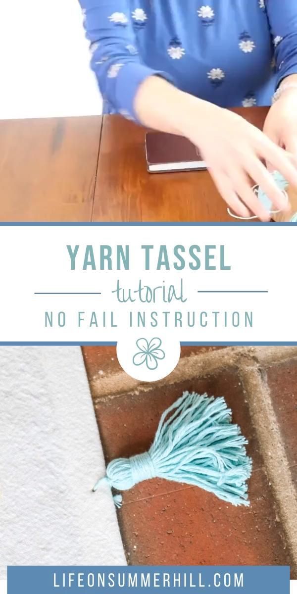 How to Make a Tassel with Yarn -   16 diy projects For Kids with yarn ideas