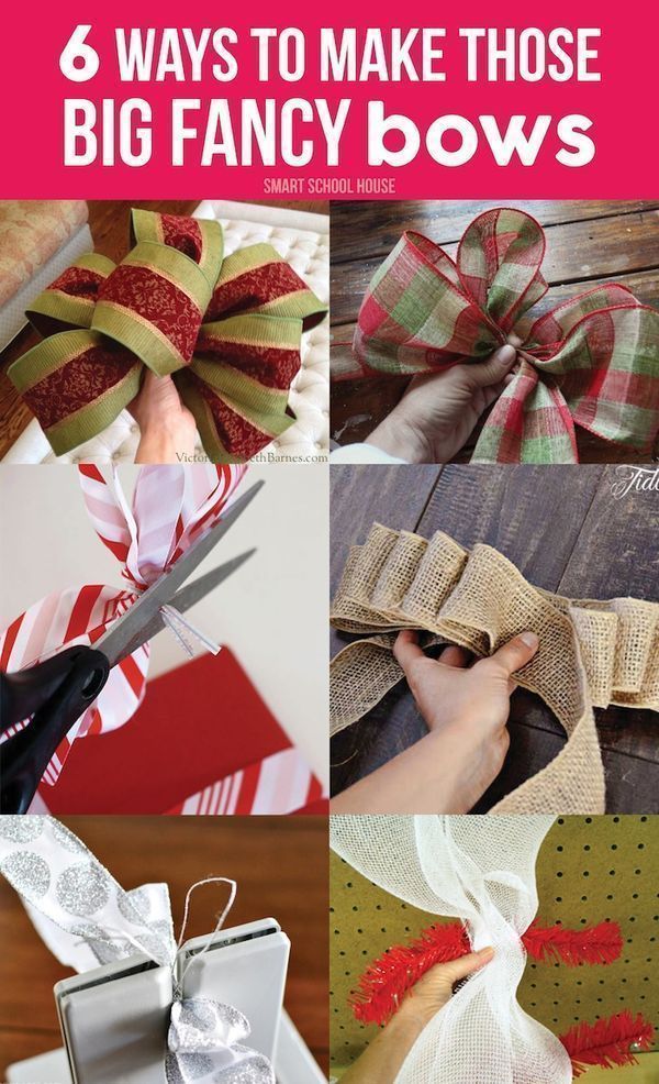 How to Make Big Fancy Bows for Christmas -   16 holiday Christmas bows ideas