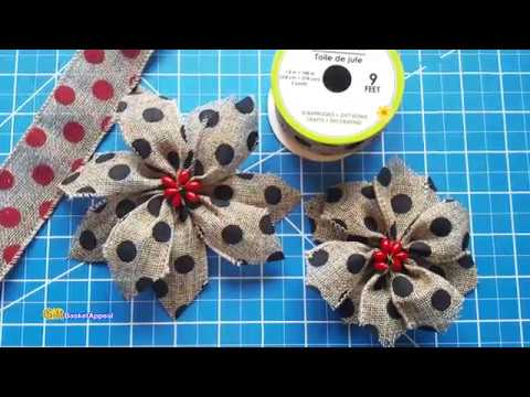 How to Make Poinsettia Bows for Christmas #dollartree -   16 holiday Christmas bows ideas