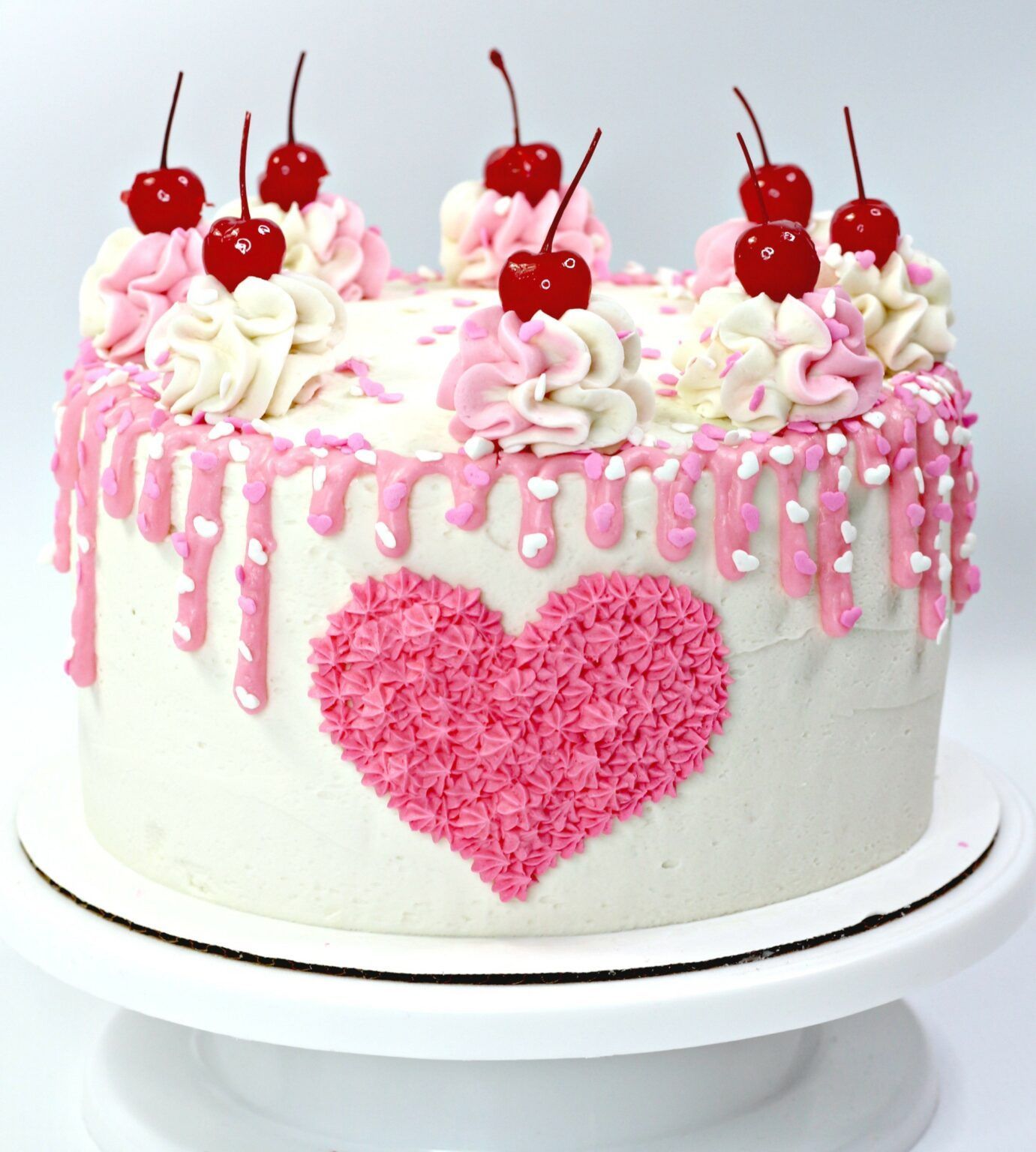 Valentine's Day Love Cake with Vanilla Buttercream -   16 valentines cake ideas