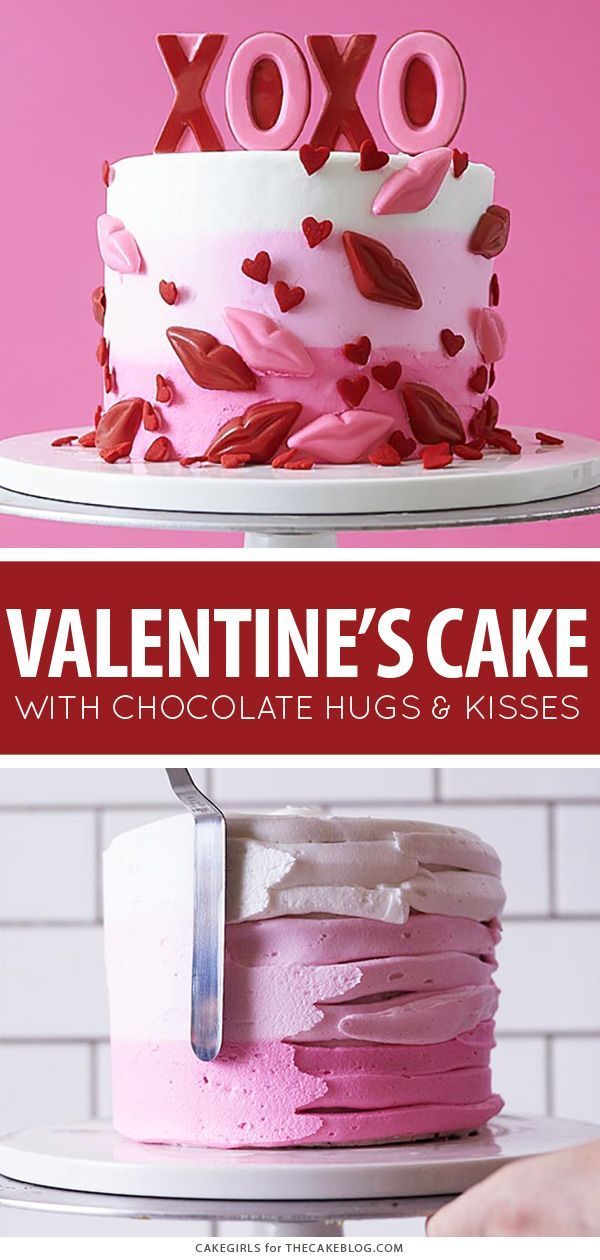 XOXO Valentine's Day Cake -   16 valentines cake ideas
