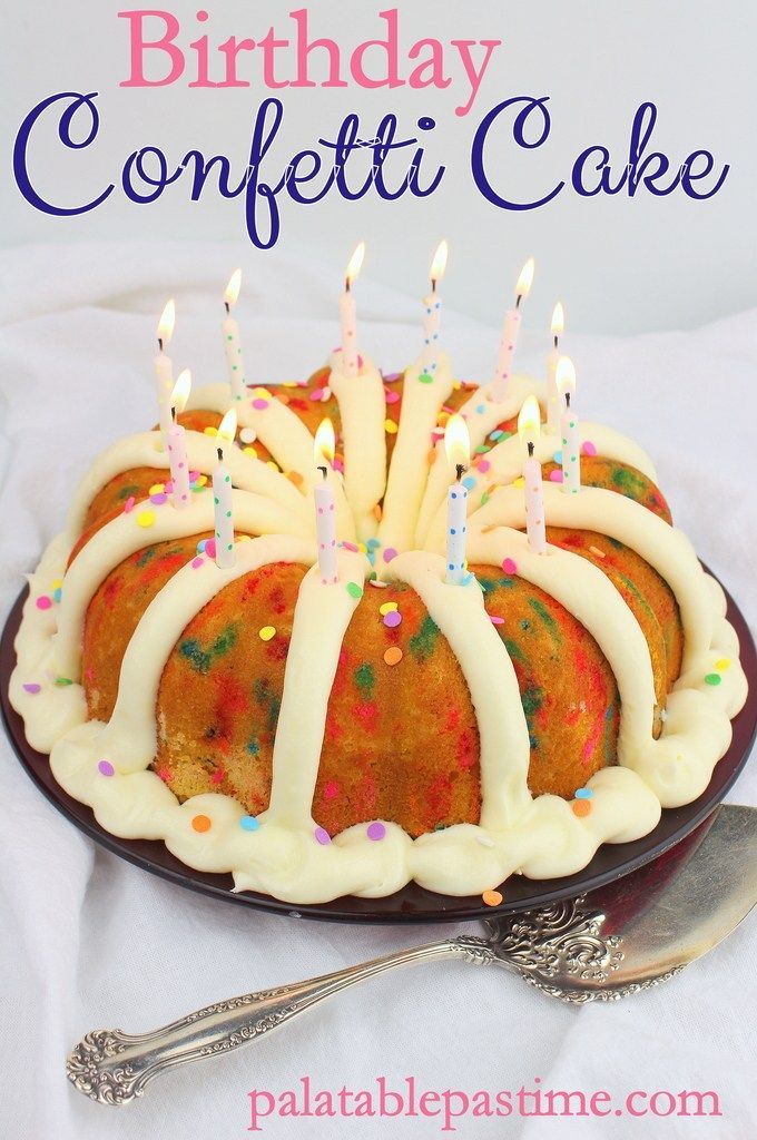 Confetti Birthday Bundt Cake -   17 cake Bundt parties ideas
