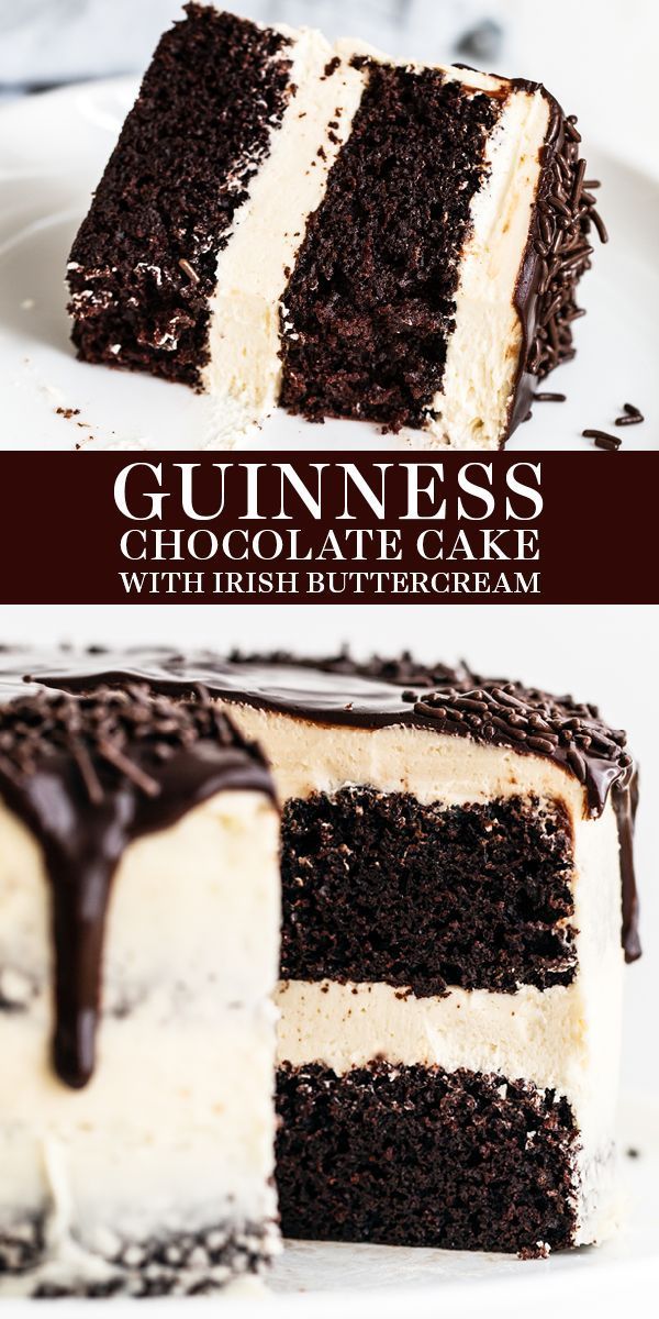 Guinness Chocolate Cake with Irish Buttercream -   17 desserts Cake ideas