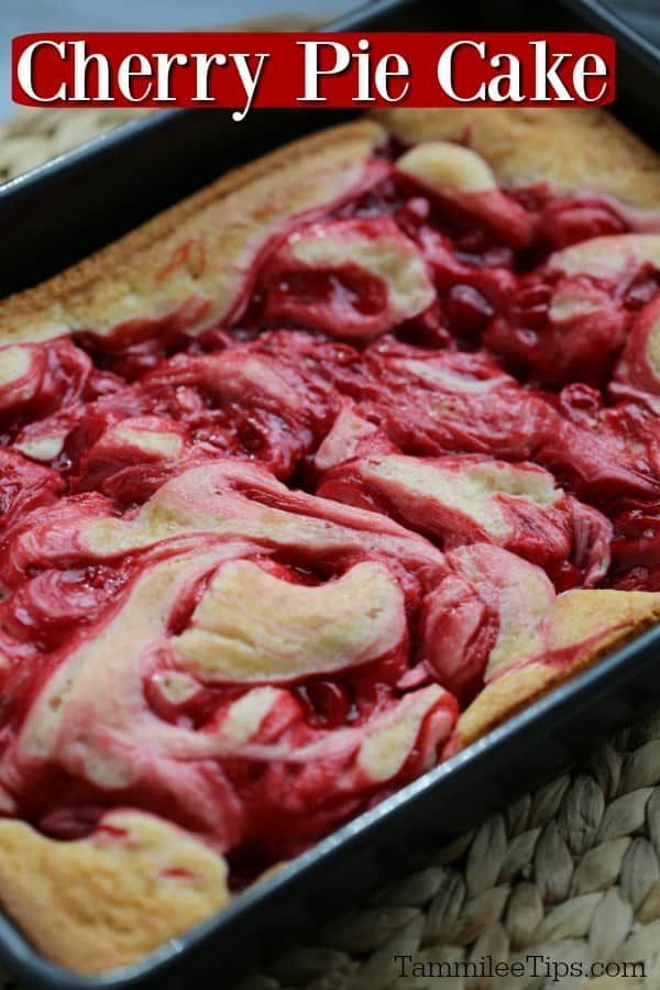 Delicious Marbled Cherry Pie Cake Recipe -   17 desserts Cake ideas