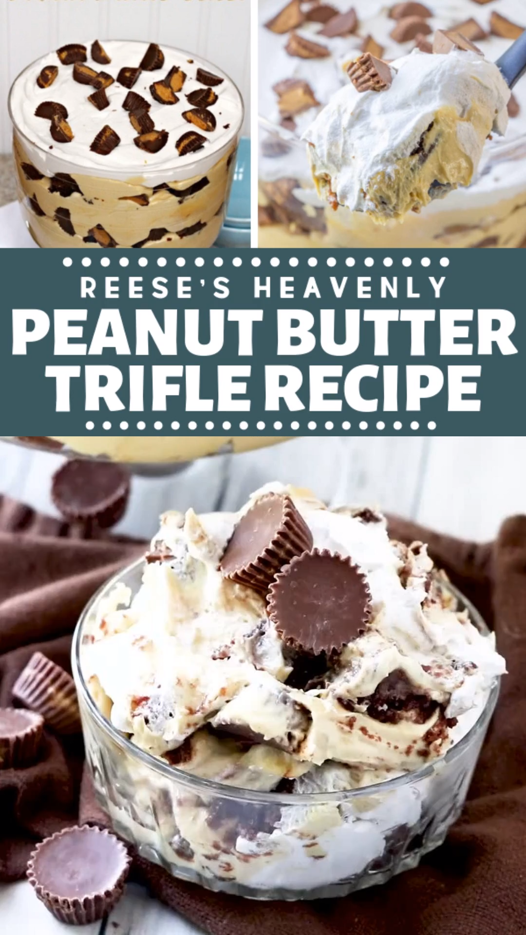 Reese's Heavenly Peanut Butter Trifle Recipe -   17 desserts For Parties entertaining ideas