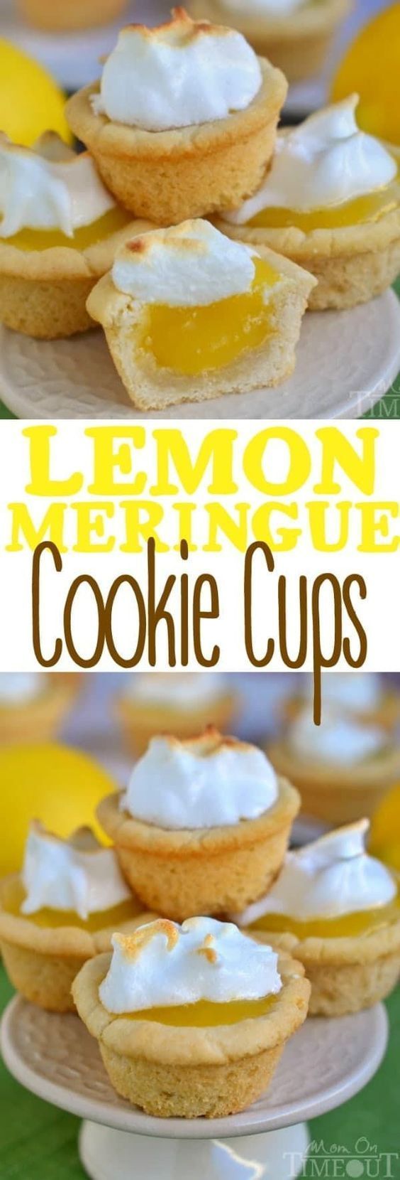 Lemon Meringue Cookie Cups - Mom On Timeout -   17 desserts For Parties entertaining ideas