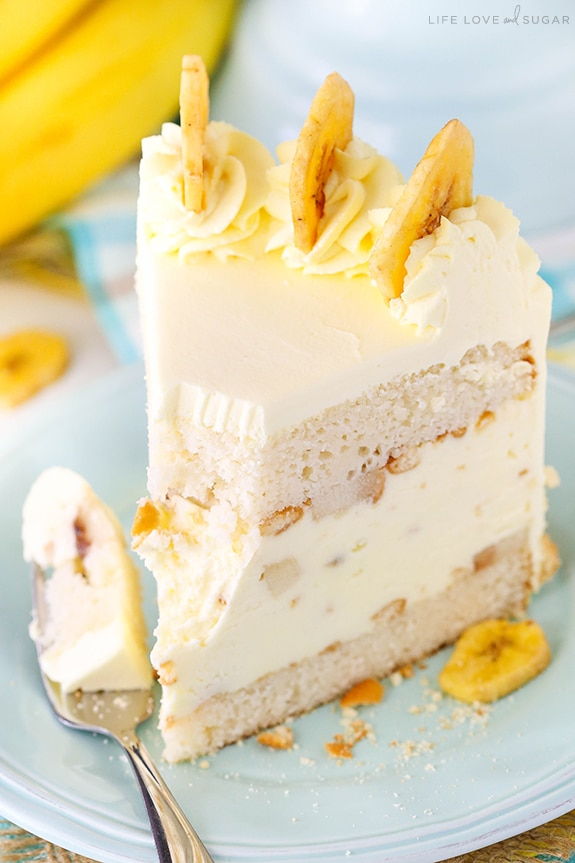Banana Pudding Ice Cream Cake | Banana Cake Recipe -   17 desserts Winter pudding cake ideas