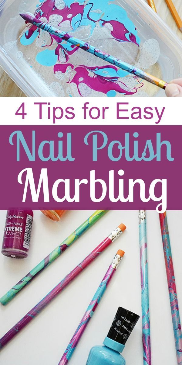4 Things You Need to Know for Easy Nail Polish Marbling -   17 diy projects For School nail polish ideas