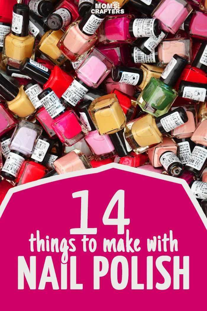 14 cool things to make with NAIL POLISH! -   17 diy projects For School nail polish ideas