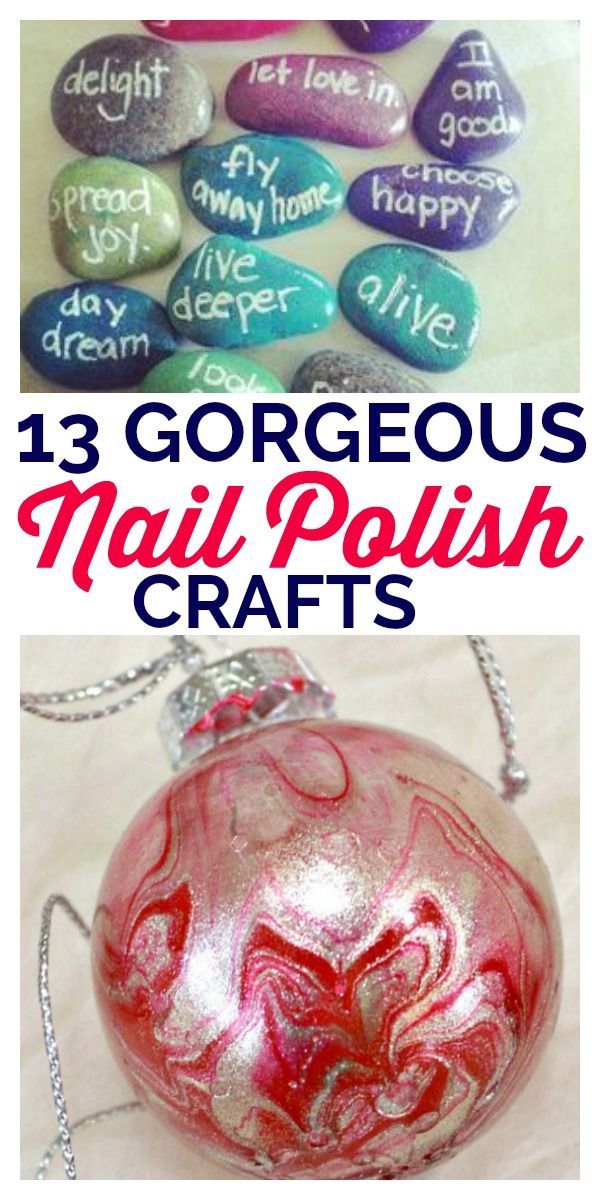 13 Gorgeous Nail Polish Crafts -   17 diy projects For School nail polish ideas