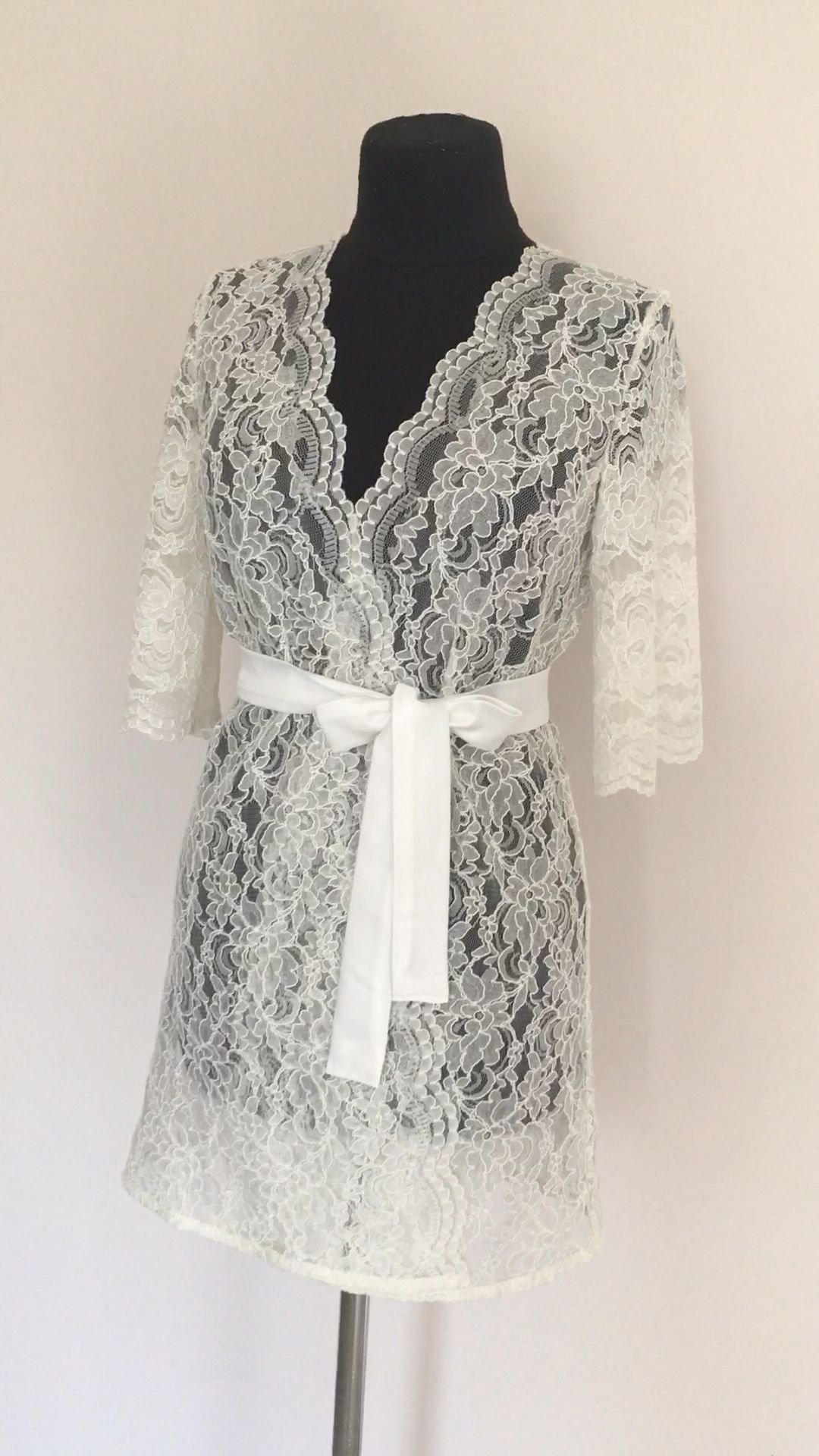 Ivory lace robe lace bridal robe lace wedding dress ivory | Etsy -   17 dress Party lace ideas