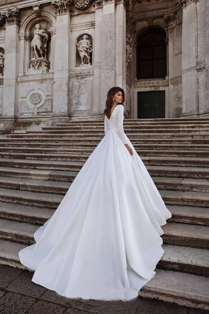 onlybridals Mermaid Wedding Dresses Lace  Beaded Berta Sweep Train Boho Wedding Dress Bridal Gowns S -   17 elegant wedding Gown ideas
