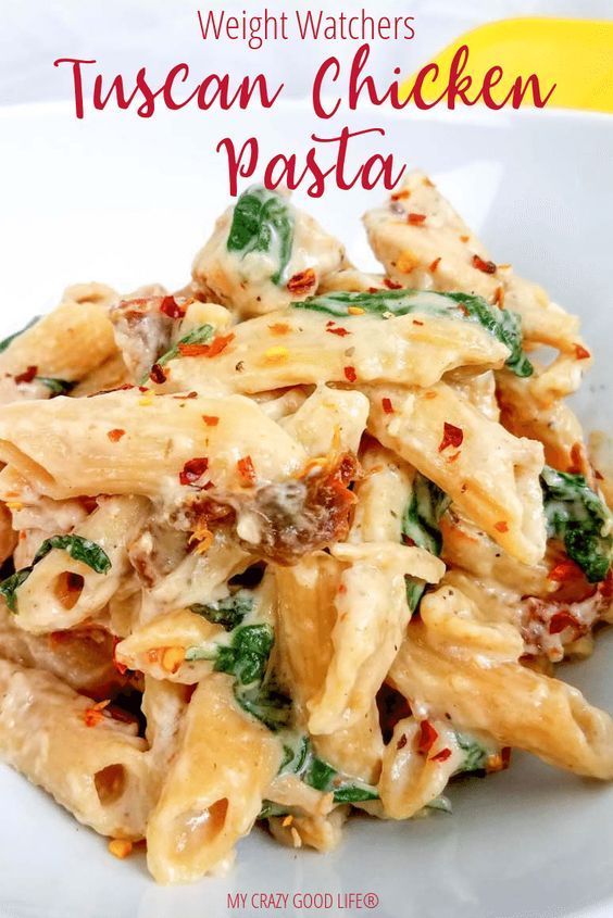 Weight Watchers Tuscan Chicken Pasta -   17 healthy recipes For One main dishes ideas