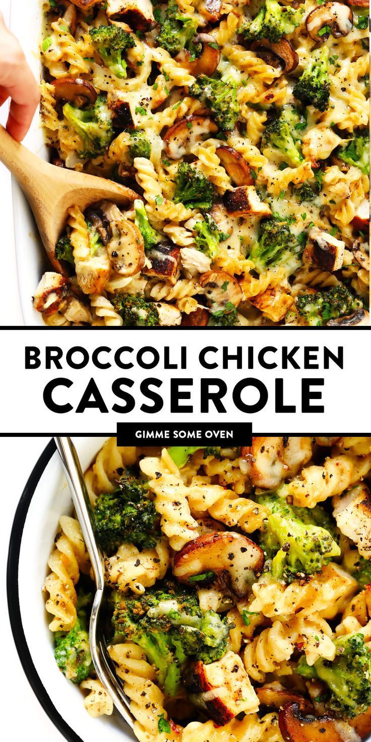 Healthier Broccoli Chicken Casserole Recipe | Gimme Some Oven -   17 healthy recipes For One main dishes ideas
