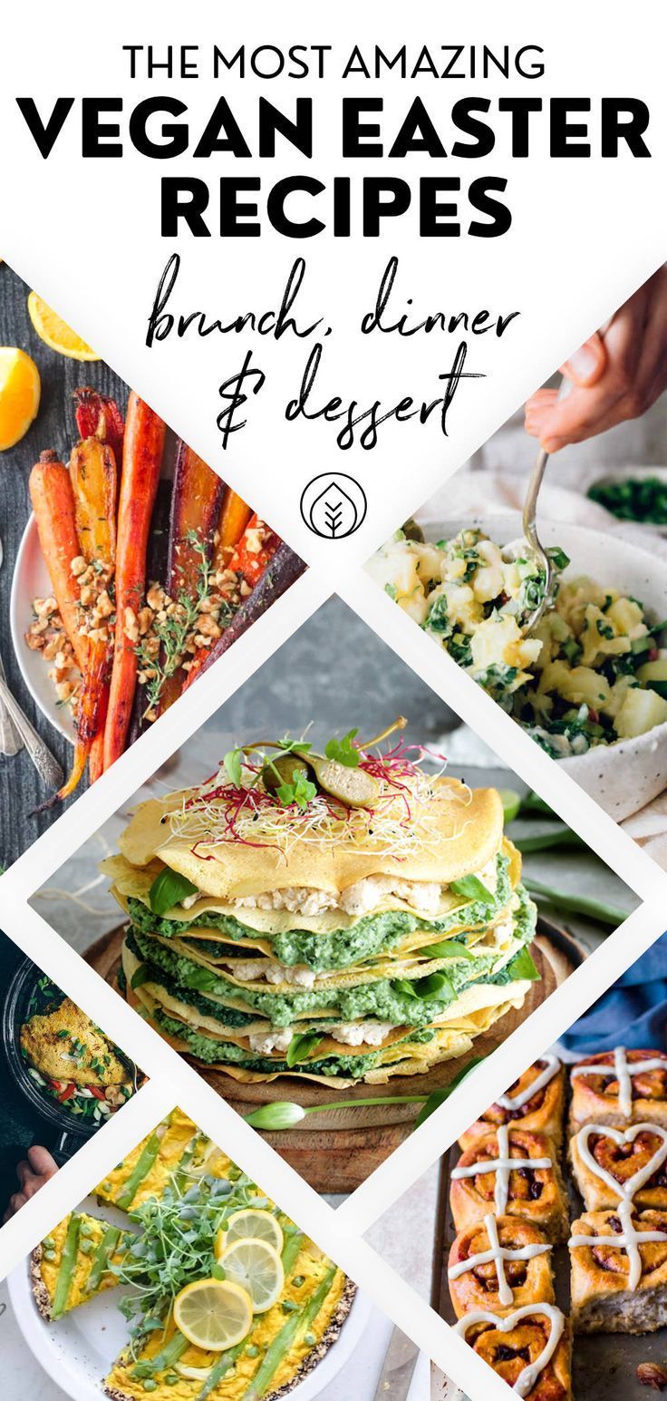 19 Eggless Vegan Easter Recipes for the Whole Family -   17 healthy recipes For One main dishes ideas