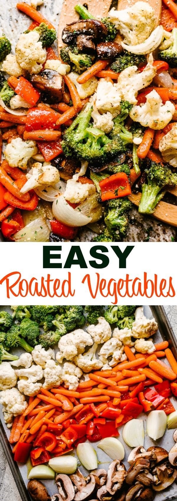 Easy Oven Roasted Vegetables Recipe | Diethood -   17 healthy recipes Salad ovens ideas