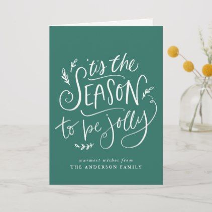 'Tis The Season to be Jolly Green Holiday Card | Zazzle.com -   17 holiday Sayings link ideas