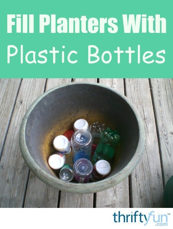 Fill Planters With Plastic Bottles -   17 planting Outdoor large ideas